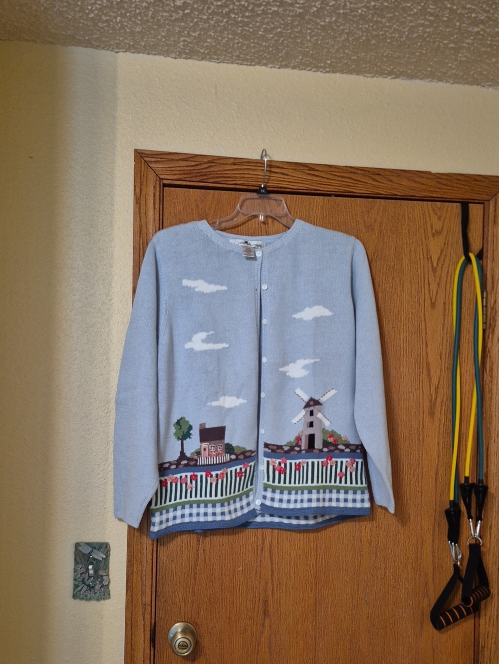 Claire Murray Nantucket Cardigan Sweater 90's Vintage NWOT Sz L